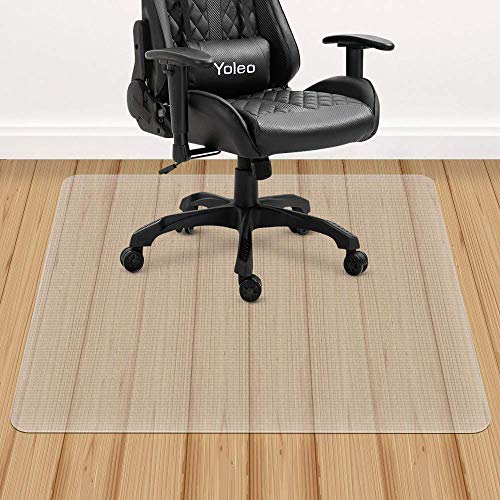 YOLEO Alfombrilla Transparente para Silla para Suelos Duros, Antideslizante, Material PVC-90x120 cm