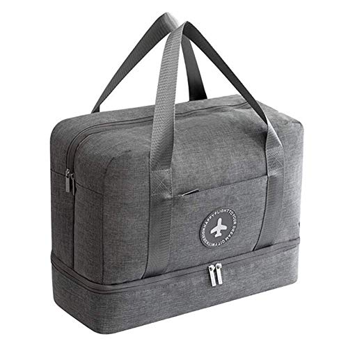 Young & Ming Impermeable Bolsa de Deporte con Compartimento para Zapatos Bolsa de Gimnasio Grande Bolsa de Viaje Bolsa Fin de Semana para Hombre/Mujer, 20L-Gris Young & Ming Impermeable Bolsa de Deporte con Compartimento para Zapatos Bolsa de Gimnasio Grande Bolsa de Viaje Bolsa Fin de Semana para Hombre/Mujer, 20L-Gris