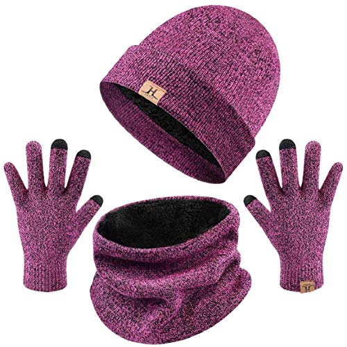 Yuson Girl Conjunto Set de Bufanda Gorro y Guantes de Punto Calentar Beanie Sombrero Gorras y Bufanda Tubular Cuello Suave Invierno para Hombre Mujer Corriendo Bici Excursionismo Deportes Yuson Girl Conjunto Set de Bufanda Gorro y Guantes de Punto Calentar Beanie Sombrero Gorras y Bufanda Tubular Cuello Suave Invierno para Hombre Mujer Corriendo Bici Excursionismo Deportes
