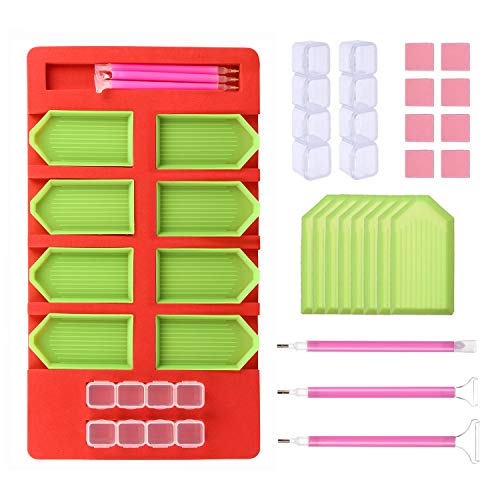 YZCX Kit Diamante de Pintura Herramientas Accesorios Bandeja Organizadora de Accesorios de Pintura de Diamante DIY 5D Diamond Painting Kit Completo Accesorios de Punto de Cruz YZCX Kit Diamante de Pintura Herramientas Accesorios Bandeja Organizadora de Accesorios de Pintura de Diamante DIY 5D Diamond Painting Kit Completo Accesorios de Punto de Cruz