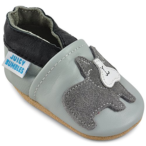 Zapatillas Bebe Niño - Zapato Bebe Niño - Zapatos Bebes - Calzados Bebe Niño - Bulldog Gris - 6-12 Meses