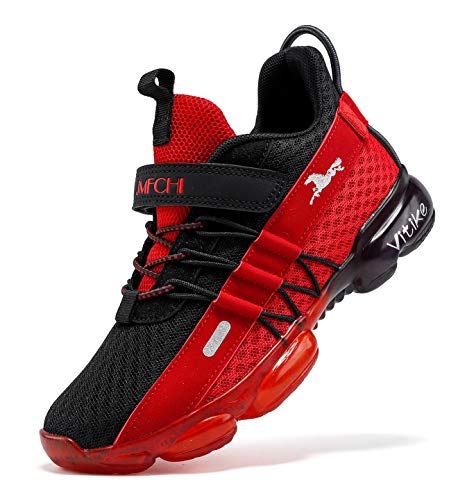 Zapatillas de deporte para niños, zapatillas para niños, zapatillas de deporte, informales, transpirables, ligeras, unisex, para niños, color Rojo, talla 38 EU Zapatillas de deporte para niños, zapatillas para niños, zapatillas de deporte, informales, transpirables, ligeras, unisex, para niños, color Rojo, talla 38 EU