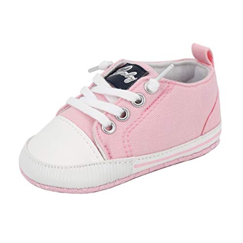 Zapatos para bebé Auxma La Zapatilla de Deporte Antideslizante del Zapato de Lona de la Zapatilla de Deporte para 3-6 6-12 12-18 M (3-6 M, Rosado) Zapatos para bebé Auxma La Zapatilla de Deporte Antideslizante del Zapato de Lona de la Zapatilla de Deporte para 3-6 6-12 12-18 M (3-6 M, Rosado)