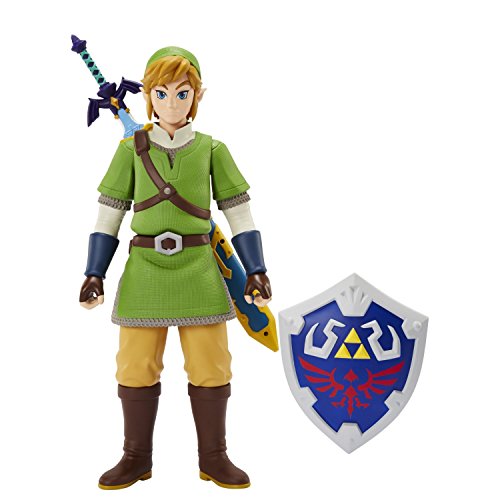 Zelda figura de acción de Enlace de Skyward Sword 50cm con accesorios de plástico Nintendo