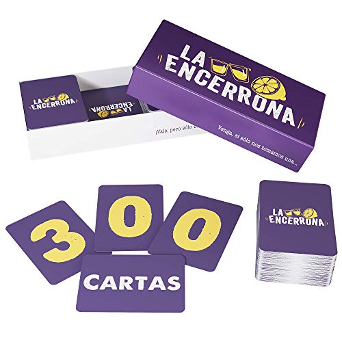 ZENAGAME La Encerrona - 300 Cartas - Juego de Mesa - El Juego de Beber para Tus veladas - Juego de Mesa Adulto, Juego con Alcohol ZENAGAME La Encerrona - 300 Cartas - Juego de Mesa - El Juego de Beber para Tus veladas - Juego de Mesa Adulto, Juego con Alcohol