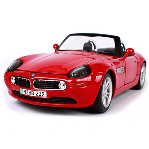 ZHANGLIXIA-TOY Escala 1:24 Modelo de fundición a presión Modelo de automóvil/Compatible con BMW Z8 / Sports Car Modelo Modelo Modelo Modelo de Auto Simulación de Aleación Modelo de Aleación Rojo