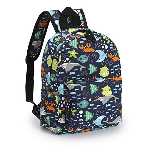 Zicac Mochilas Infantiles, Lona Bolsa Mochila Niño Mochila Bebe Guarderia Mochila Escolar con Animal para Niñas y Niños de 3 a 6 años de Edad