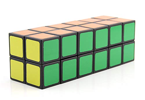 Ziyi Cubo de la Velocidad 2 * 2 * 6 Cuboide Cubos del Rompecabezas del Cubo de ABS Material Creativo Brain Training del Juguete del Juego clásico de Educación descompresión del Juguete, Negro