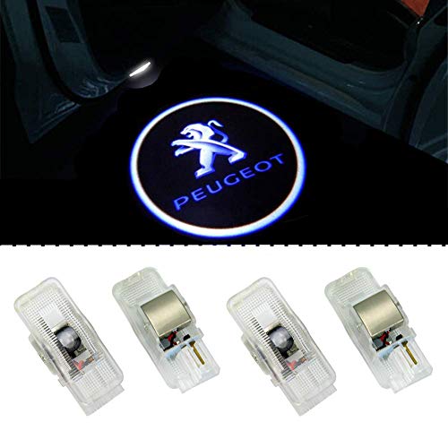 ZTMYZFSL 4 Unids Coche Logo Proyección Proyector LED Puerta fantasma Shadow Light Bienvenido Lámpara de Luz ZTMYZFSL 4 Unids Coche Logo Proyección Proyector LED Puerta fantasma Shadow Light Bienvenido Lámpara de Luz