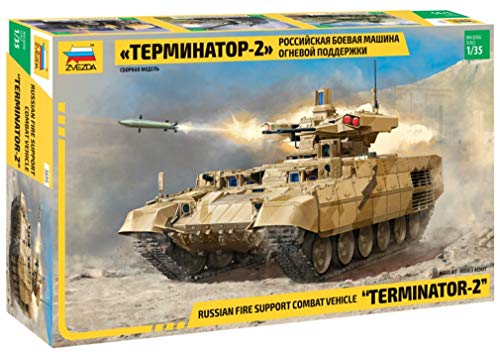 ZVEZDA 500783695 Terminator 2 - Maqueta de avión Ruso, Escala 1:35 BMPT-72, Modelo de construcción, Hobby, Manualidades, Juego de construcción de plástico