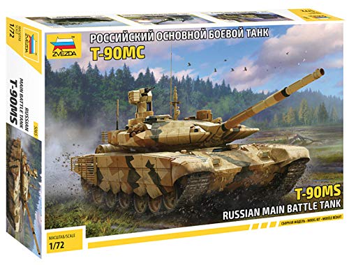 Zvezda 530005065 1:72 T-90MS - Tanque de Batalla Ruso Main Tank, maqueta de plástico, Kit de Montaje, réplica Detallada Zvezda 530005065 1:72 T-90MS - Tanque de Batalla Ruso Main Tank, maqueta de plástico, Kit de Montaje, réplica Detallada