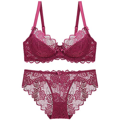 zysymx Sujetador de Pecho Grande de Verano Transpirable Ultra-Delgado Conjunto de algodón Taza de Encaje Ropa Interior de Gran tamaño Mujer Vino Rojo 80A + L Ropa Interior zysymx Sujetador de Pecho Grande de Verano Transpirable Ultra-Delgado Conjunto de algodón Taza de Encaje Ropa Interior de Gran tamaño Mujer Vino Rojo 80A + L Ropa Interior