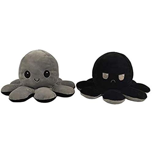 ZZZD Peluche de Pulpo Reversible, Bonitos Juguetes de Peluche muñeco Vibrante de Doble Cara el Pulpo Reversible Original de Felpa Bonitos Juguetes de Peluche Niños (D)