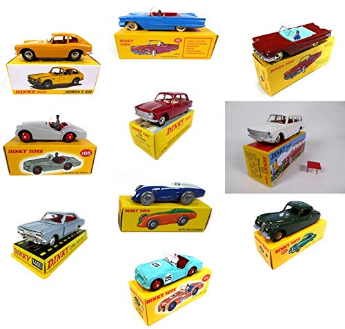 - Lote de 10 Dinky Toys Editions Atlas: Honda Simca Peugeot Ford Opel Triumph Jaguar (Ref: D2) - Lote de 10 Dinky Toys Editions Atlas: Honda Simca Peugeot Ford Opel Triumph Jaguar (Ref: D2)