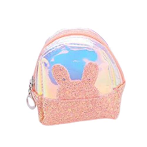 1 unid Dibujos Animados Oso Conejo PVC Lentejuelas láser Bolsa Monedero Moda niñas Cambio Monedero Mujeres Bolsa de Dinero Color Aleatorio