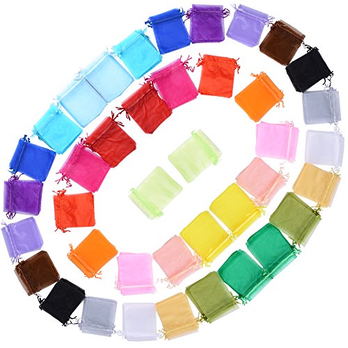 (10x12cm) 100pcs Bolsas de Organza Regalo Colores Bolsitas Multicolor para Caramelos Recuerdos Invitados de Boda Fiesta Cumpleaños Navidad Halloween (10x12cm) 100pcs Bolsas de Organza Regalo Colores Bolsitas Multicolor para Caramelos Recuerdos Invitados de Boda Fiesta Cumpleaños Navidad Halloween