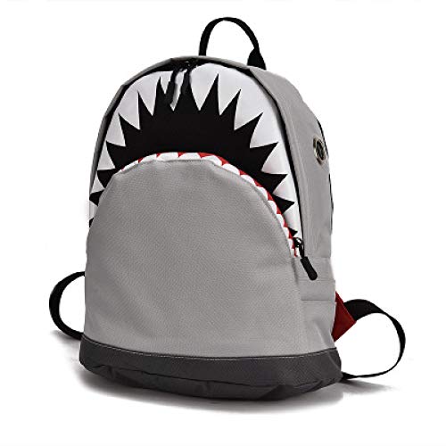 2019 Nuevo Bolso Infantil Coreano Personalidad Tiburón Bolso Infantil Mochila De Lona De Dibujos Animados Mochila Escolar Primaria 2 35 * 30 * 18 * 15Cm