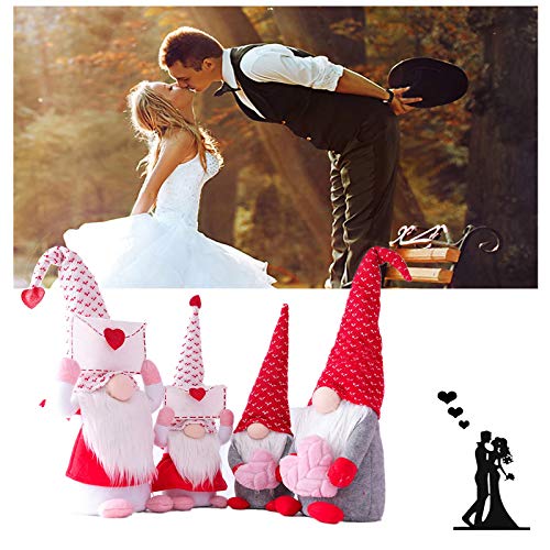 2pcs Decoraciones De Elfo De Peluche De Gnomo del Día De San Valentín,sueco Muñecos de peluche Gnomo hecho a mano para figuras Adorno,Regalo Valentín (L) 2pcs Decoraciones De Elfo De Peluche De Gnomo del Día De San Valentín,sueco Muñecos de peluche Gnomo hecho a mano para figuras Adorno,Regalo Valentín (L)