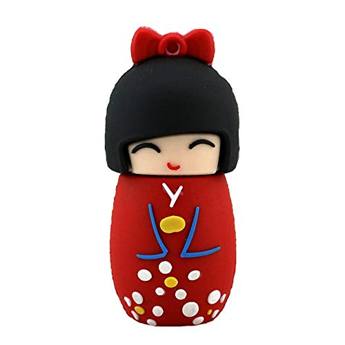 32GB USB 2.0 Flash Drives Cute Red Japonés Muñeca USB Flash Drive Regalo Cartoon USB 2.0 Memory Stick 32GB USB 2.0 Flash Drives Cute Red Japonés Muñeca USB Flash Drive Regalo Cartoon USB 2.0 Memory Stick