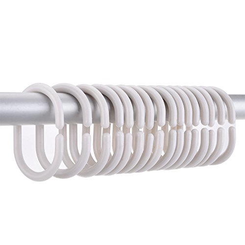 36 Piezas de Anillos de Cortina de Ducha Anillos en C Blancos Ganchos Colgador de Cortina Aro Clip de Cortina de Baño (Blanco) 36 Piezas de Anillos de Cortina de Ducha Anillos en C Blancos Ganchos Colgador de Cortina Aro Clip de Cortina de Baño (Blanco)