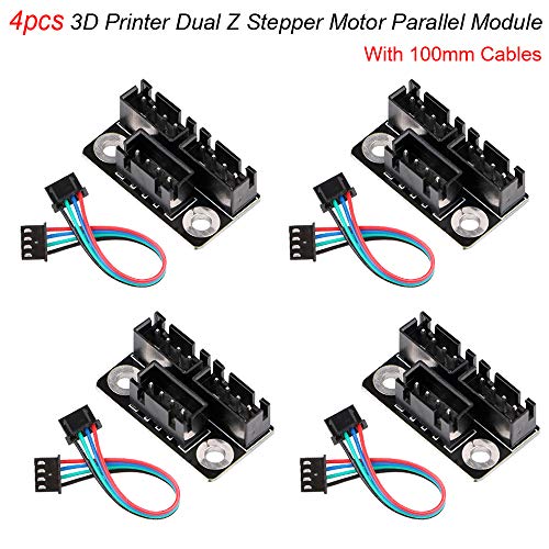 4 piezas Impresora 3D Dual Z Stepper Motor Paralelo Módulo Con cables de 100mm Para motores de doble escalonamiento de doble eje de doble eje Z Reprap Prusa Lerdge Impresora 3D Piezas y accesorios 4 piezas Impresora 3D Dual Z Stepper Motor Paralelo Módulo Con cables de 100mm Para motores de doble escalonamiento de doble eje de doble eje Z Reprap Prusa Lerdge Impresora 3D Piezas y accesorios