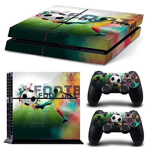 46 North Design Ps4 Playstation 4 Pegatinas De La Consola Football + 2 Pegatinas Del Controlador