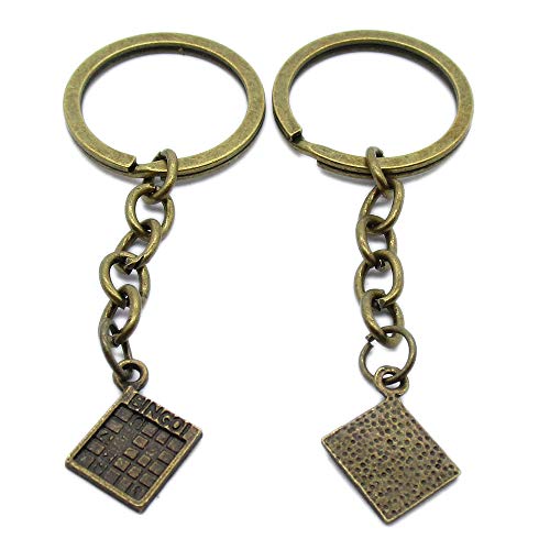 5 Piezas De Bronce Antiguo Llavero Llavero Joyería Cierres Proveedores TK1112 Bingo 5 Piezas De Bronce Antiguo Llavero Llavero Joyería Cierres Proveedores TK1112 Bingo
