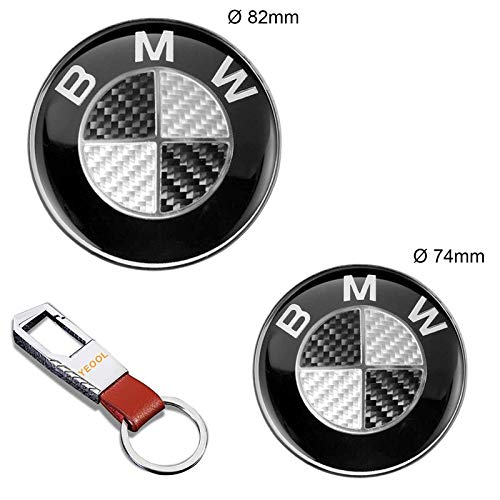 82mm 74mm Emblemas Emblema Badges Emblems Logo Delantero Capó y Maletero Portón Trasero Fibra de Carbono Negra Repuesto para BM W 82mm 74mm Emblemas Emblema Badges Emblems Logo Delantero Capó y Maletero Portón Trasero Fibra de Carbono Negra Repuesto para BM W