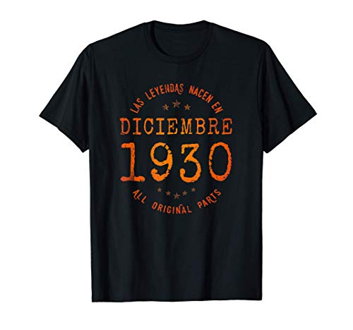 90 años Las Leyendas nacen en Noviembre de 1930 Camiseta