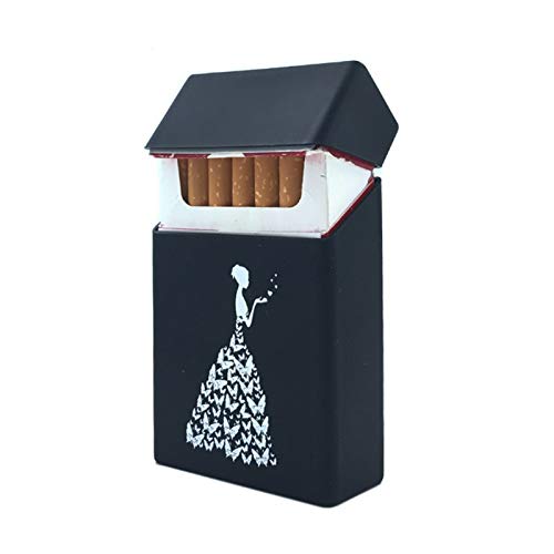 A prueba de humedad Caja de cigarrillo, capacidad for 20 cigarrillos, cigarrillos Funda de silicona caso de la manera de la cubierta protectora de caucho elástico portátil de cigarrillos equipaje de v