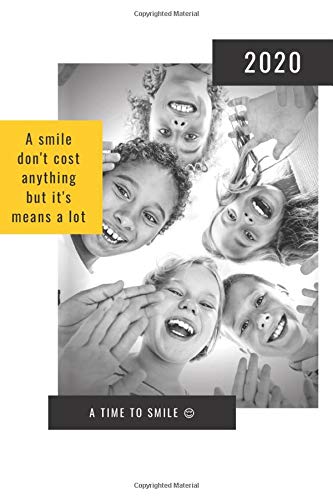 A smile dont cost anything but its means a lot: Sweet yellow 2020 notebook