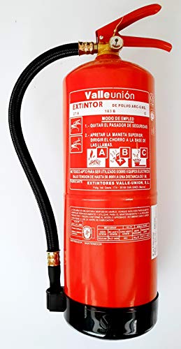 ABC extintor de polvo de 6 kg con soporte de montaje ABC extintor de polvo de 6 kg con soporte de montaje