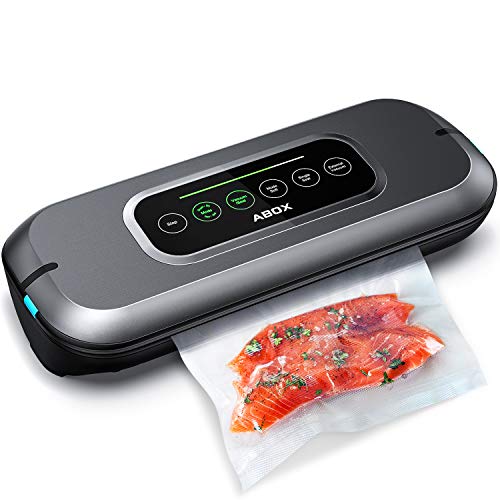 ABOX Envasadora al Vacío Automático, V66 5 en 1 Máquina Selladora al Vacío Doméstico Pantalla Táctil Barra de Progreso LED con Bolsas Vacío de y Cortador Pequeño para Alimentos Secos y Húmedos ABOX Envasadora al Vacío Automático, V66 5 en 1 Máquina Selladora al Vacío Doméstico Pantalla Táctil Barra de Progreso LED con Bolsas Vacío de y Cortador Pequeño para Alimentos Secos y Húmedos