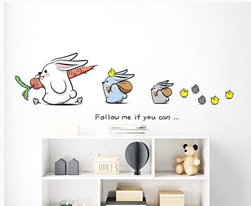 Adhesivo De Pared Estéreo 3d Papel Tapiz Cálido 2 Sigue al conejo (nueva imposición) Grande Adhesivo De Pared Estéreo 3d Papel Tapiz Cálido 2 Sigue al conejo (nueva imposición) Grande