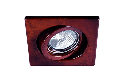 Aimur 10129R9R055 - Foco empotrado (cuadrado, basculante, módulo LED Sharp, 9 W, 5000 K), color marrón