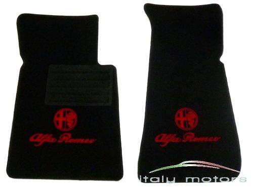 ALFA ROMEO Spider (105) (115) felpudos Juego Alfombra pies – Velour tuftvelour – con Alfa Romeo Logo ALFA ROMEO Spider (105) (115) felpudos Juego Alfombra pies – Velour tuftvelour – con Alfa Romeo Logo