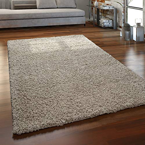 Alfombra De Pelo Largo, Shaggy para Salón, Suave Mullida Duradera Resistente, tamaño:160x220 cm, Color:Beisbolario