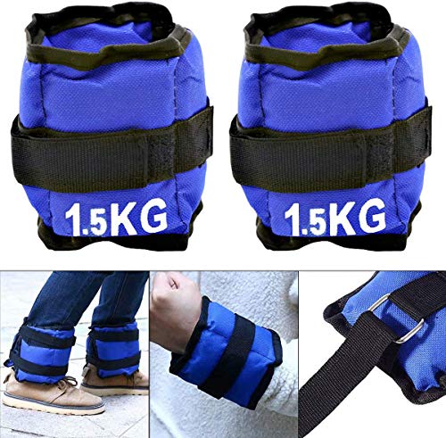 ALLPERCOM Pack de 2 Pesas de 1,5 KGs (0,75 kgs Cada UNA). para Tobillos y/o muñecas, TAMAÑO: 30 x 10 cm. para Correr, Gimnasio, Footing. Correas Ajustables, Transpirable. Máxima Comodidad. ALLPERCOM Pack de 2 Pesas de 1,5 KGs (0,75 kgs Cada UNA). para Tobillos y/o muñecas, TAMAÑO: 30 x 10 cm. para Correr, Gimnasio, Footing. Correas Ajustables, Transpirable. Máxima Comodidad.
