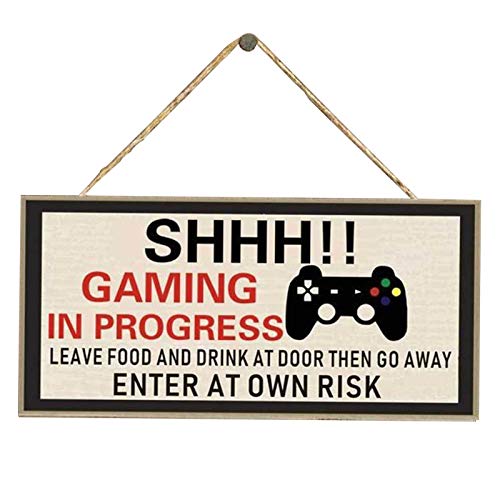 Amusingtao Keep out Gamer At Play Enter At Own Risk Cartel de Chapa Divertido y novedoso, Cartel de Juego de Regalo de Jugador, Regalo de cumpleaños y Navidad para Xbox Fan Man Cave Son