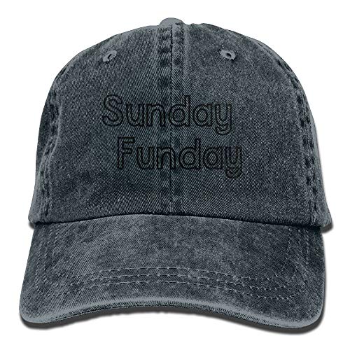 ANIDOG Gorra de béisbol Vaquera Sunday Funday Art Summer Hat Gorras Deportivas Ajustables de algodón