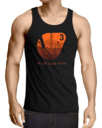 A.N.T. Never Loose Faith Camiseta para Hombre T-Shirt Black Mesa Lambda, Talla:M