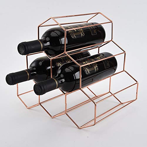 antasee - Portabidones de metal para botellas de vino, diseño ligero para amantes del vino, color negro - para botellas de 750 ml o diámetro inferior a 3,2 pulgadas