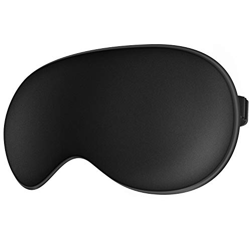 Antifaz para Dormir, JEFlex Seda Natural Blindfold Mascara para los ojos con correa ajustable Antifaz para Dormir, JEFlex Seda Natural Blindfold Mascara para los ojos con correa ajustable