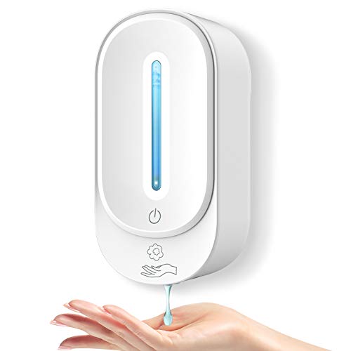 ANVASK Dispensador Jabon Automático Montaje en Pared, 350ML dispensador Gel sin Contacto Dispensador de Desinfectante Manos, Dispensador Jabon para el hogar, la Oficina, el Hotel, Blanco ANVASK Dispensador Jabon Automático Montaje en Pared, 350ML dispensador Gel sin Contacto Dispensador de Desinfectante Manos, Dispensador Jabon para el hogar, la Oficina, el Hotel, Blanco