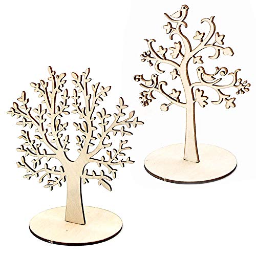 Árbol de la Vida Expositor de Pendiente,Árbol de Madera Balsa,Árbol Artificiales con Burro Tronco Decoración del hogar (Lote 2 Árboles, Grande) Árbol de la Vida Expositor de Pendiente,Árbol de Madera Balsa,Árbol Artificiales con Burro Tronco Decoración del hogar (Lote 2 Árboles, Grande)