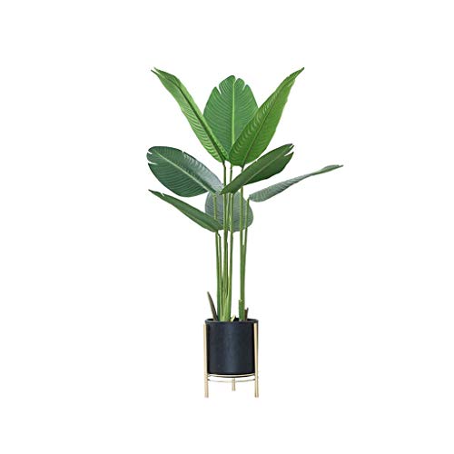 Árboles artificiales Nordic PE Plantas de árboles artificiales Verdor Plantas de árboles de simulación Árbol del viajero Hogar Decoración verde Árbol falso en maceta Plantas artificiales (Tamaño: 128