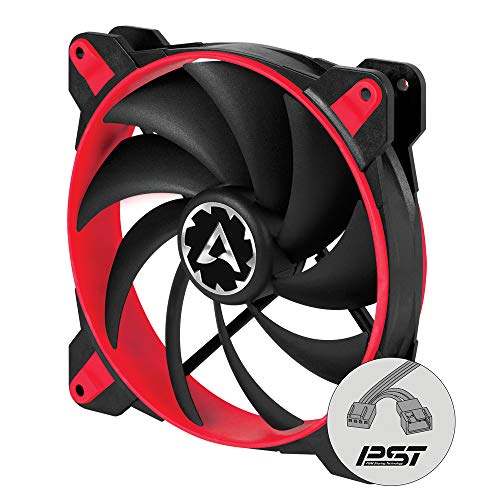 ARCTIC BioniX F140 – 140 mm Ventilador de Caja para CPU con PWM Sharing Technology (PST), Motor Trifásico Muy Silencioso, Computadora, 200-1800 RPM – Rojo