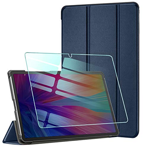 AROYI Funda y Protector de Pantalla Compatible con Huawei MatePad T10S/T10 2020, Funda Tríptica Smart Cover Carcasa Ligera con Soporte Función para Huawei MatePad T10S/T10(Azul)