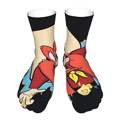 AsakawaKoutarou Looney Tun-Es Yo_Semi-Te Sam Moda Unisex Estampado Algodón Transpirable Deporte Casual Socks Calcetines Long Calcetines Thick Calcetines