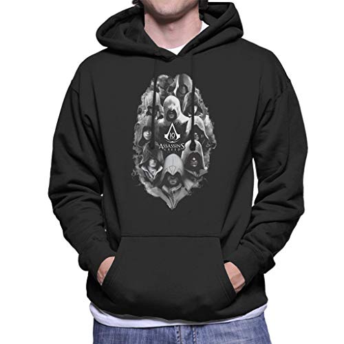 Assassins Creed 10 Years of Characters Men's Hooded Sweatshirt